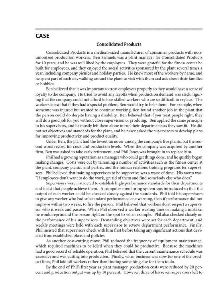 Leadership Behavior Case Study | PDF