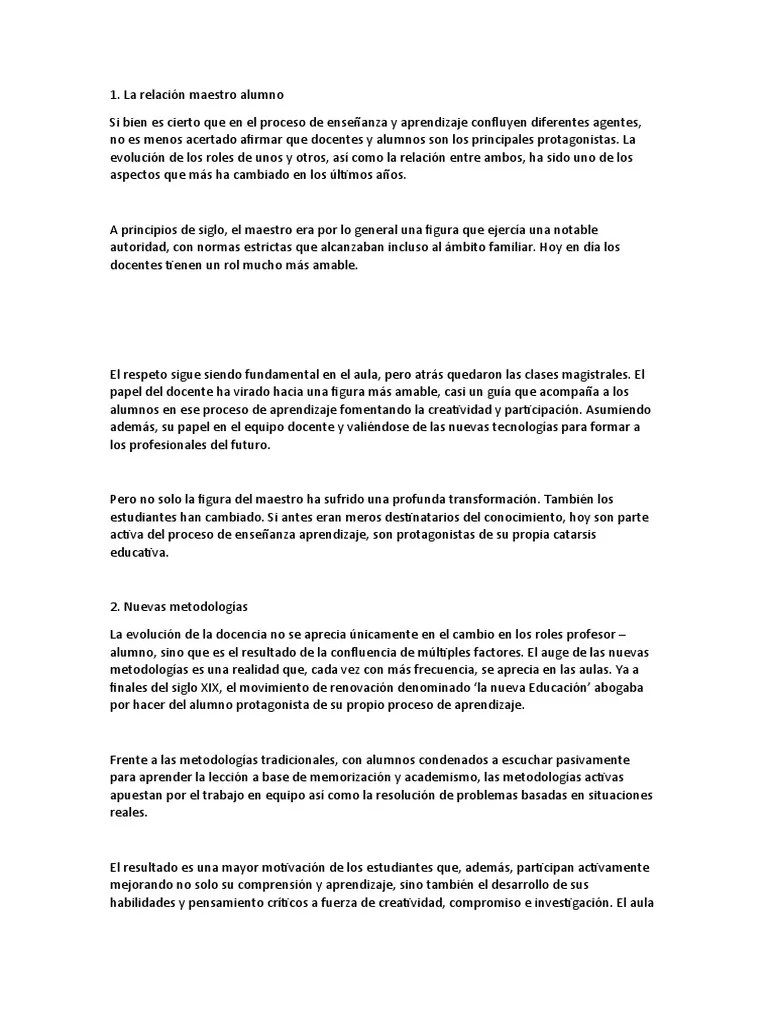 Rol Del Maestro | PDF | Método De Enseñanza | Aprendizaje