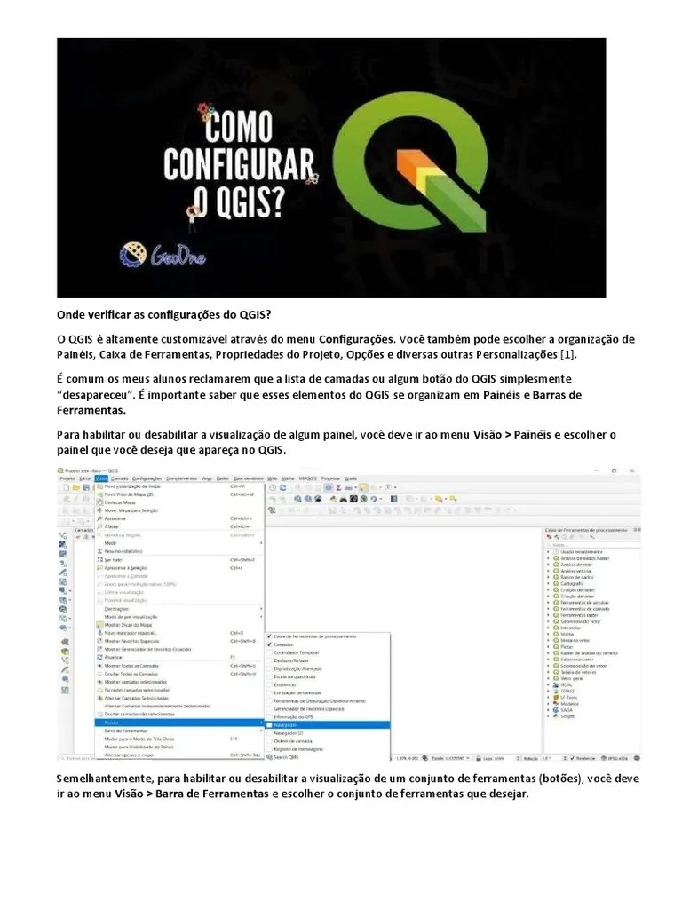 Onde Verificar As Configurações Do QGIS | PDF | Internet | Desenvolvimento De Software