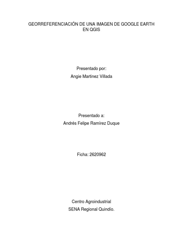 Manual De Georreferenciación En QGIS | PDF | Informática | Datos Geográficos E Información