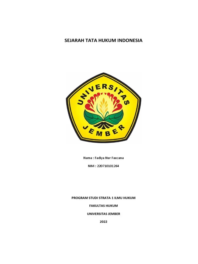 Sejarah Tata Hukum Indonesia | PDF