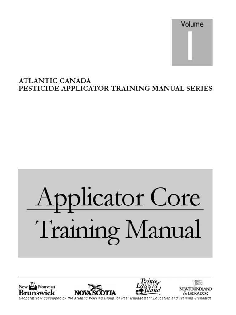 Applicator Core Training Manual | PDF | Pesticide | Pest (Organism)