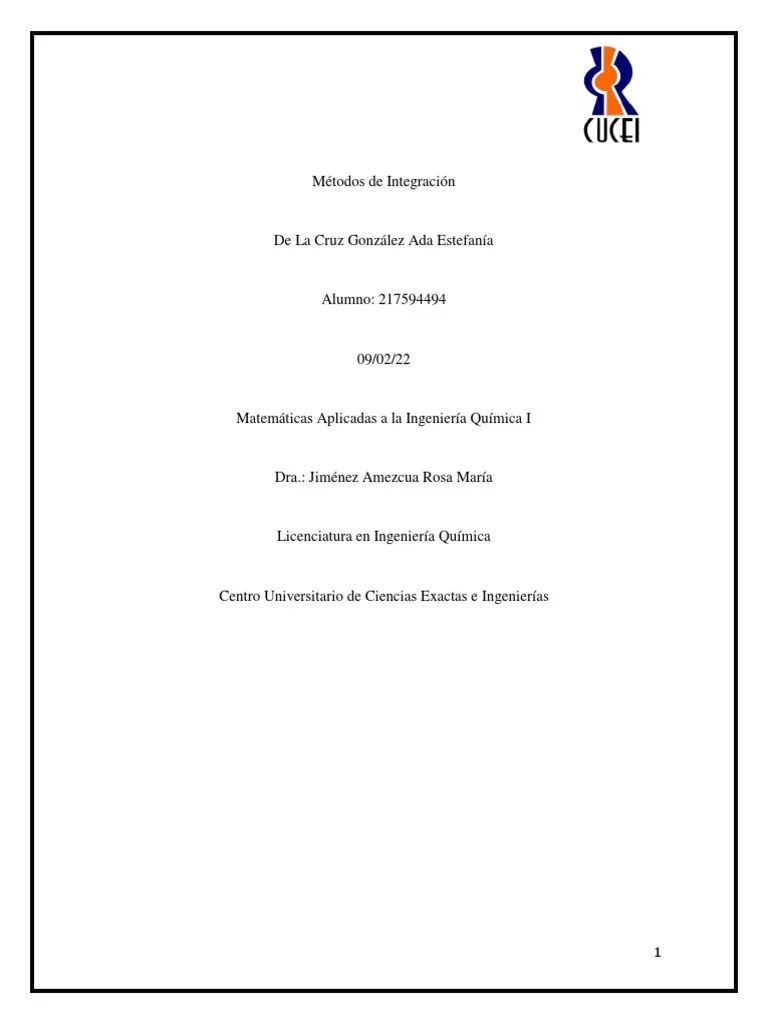 Metodos De Integracion | PDF | Integral | Derivado