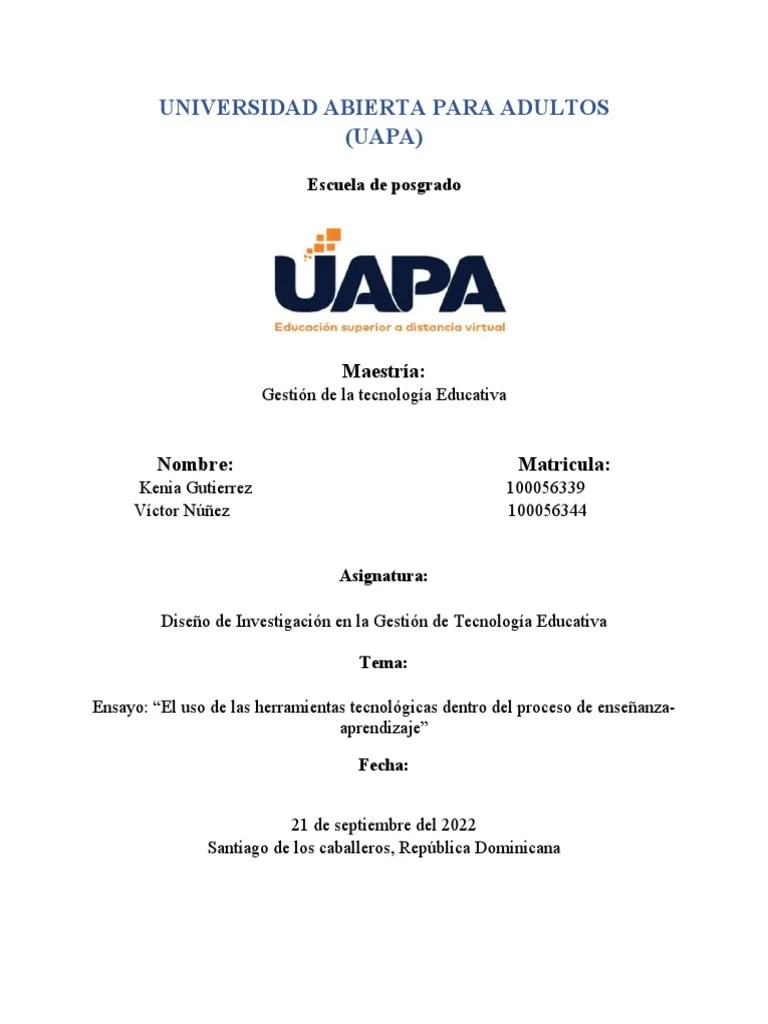 El Uso De Las Herramientas Tecnológicas Dentro Del Proceso De Enseñanza-Aprendizaje. | PDF ...