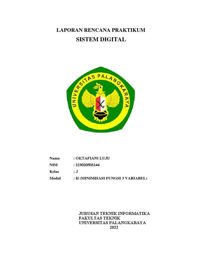 Modul Ii Laporan Rencana Praktikum Sistem Digital | PDF