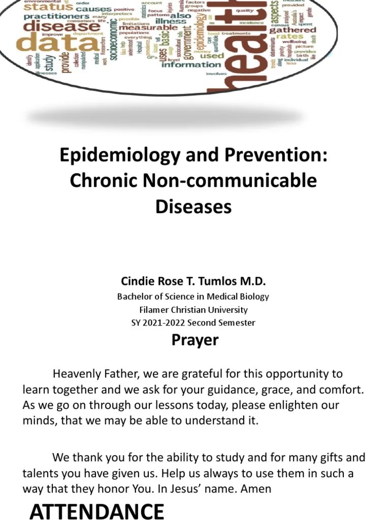 (GM) Epidemiology And Prevention (NonCommunicable Disease) | PDF | Preventive Healthcare ...