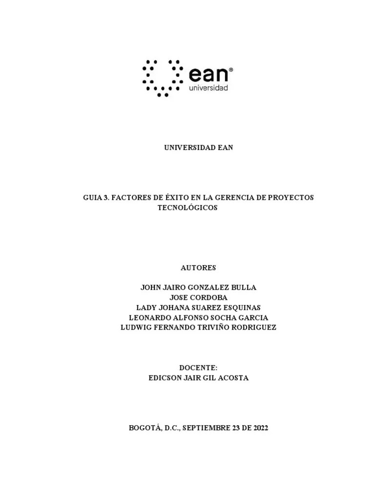 Guía 3 Factores De Exito | PDF | Benchmarking | Business