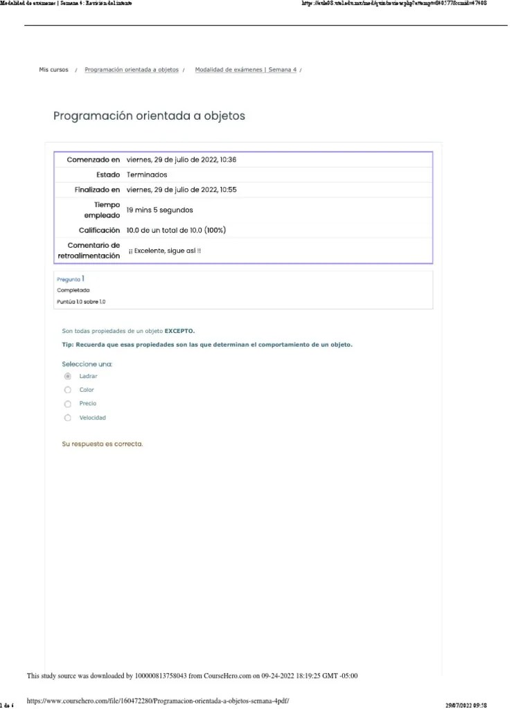 Programacion Orientada A Objetos Semana 4 PDF | PDF | Ingeniería De ...