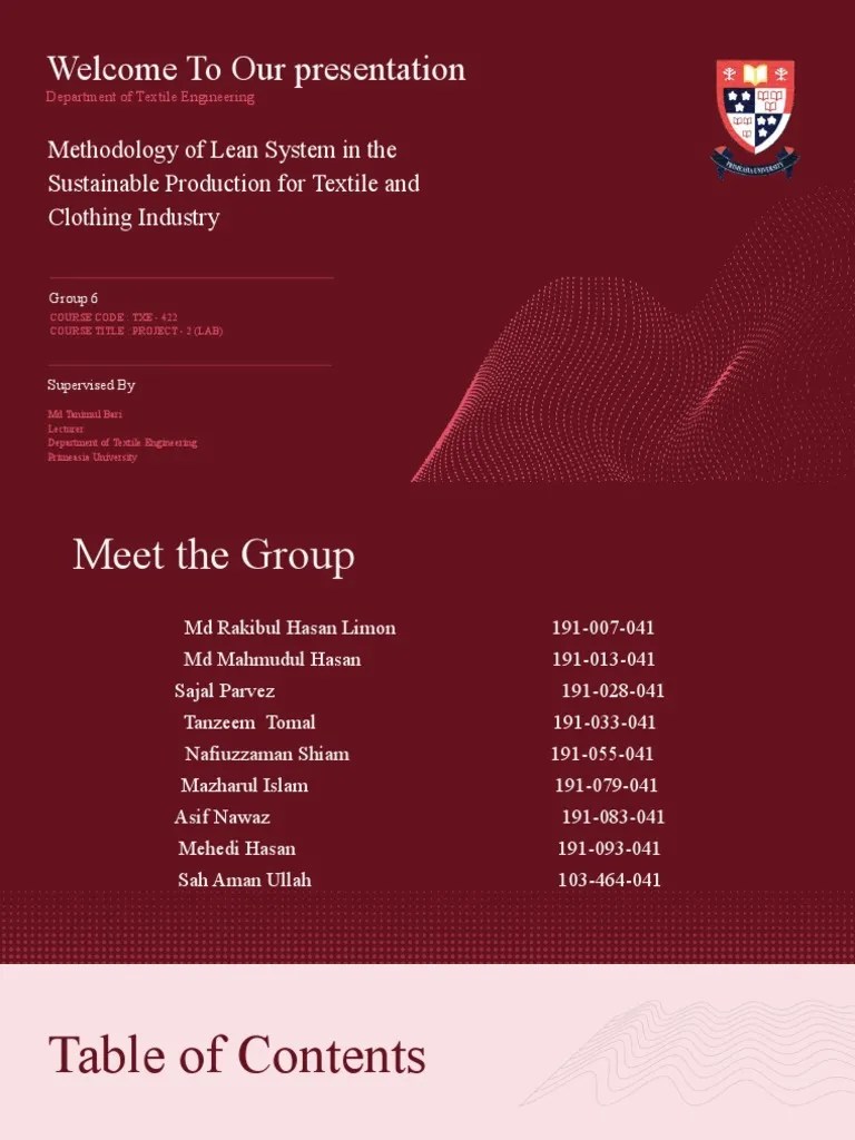 Lean Manufacturing Presentation | PDF | Lean Manufacturing | Business