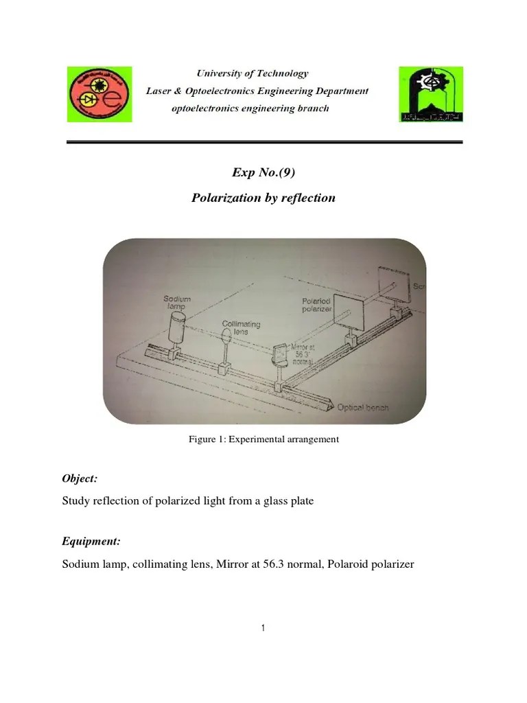 Polarization By Reflection | Download Free PDF | Reflection (Physics ...