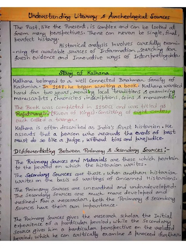 Understanding Literary Sources Of Ancient Indian History PDF | PDF