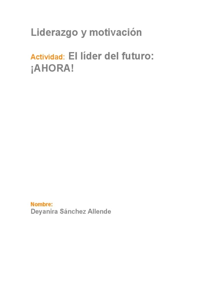 Liderazgo Y Motivación | PDF | Liderazgo | Las Emociones