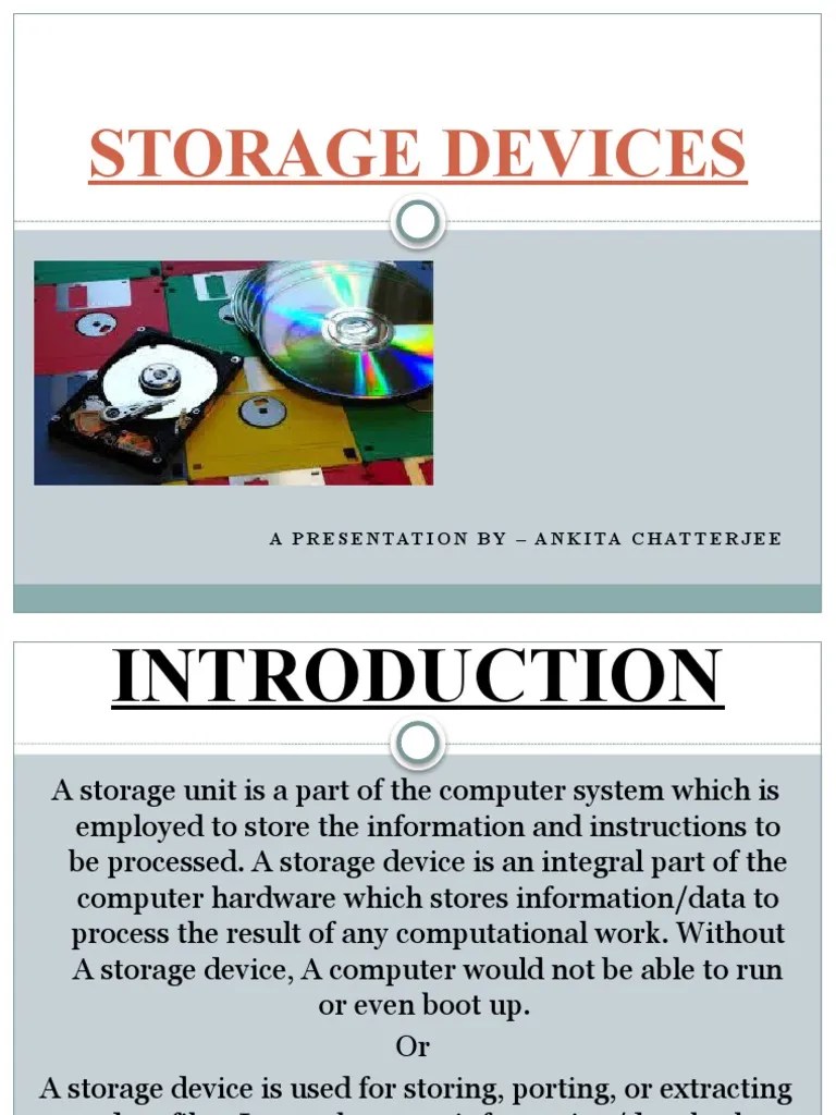 Storage Devices Of Computer | PDF | Computer Data Storage | Computer Memory