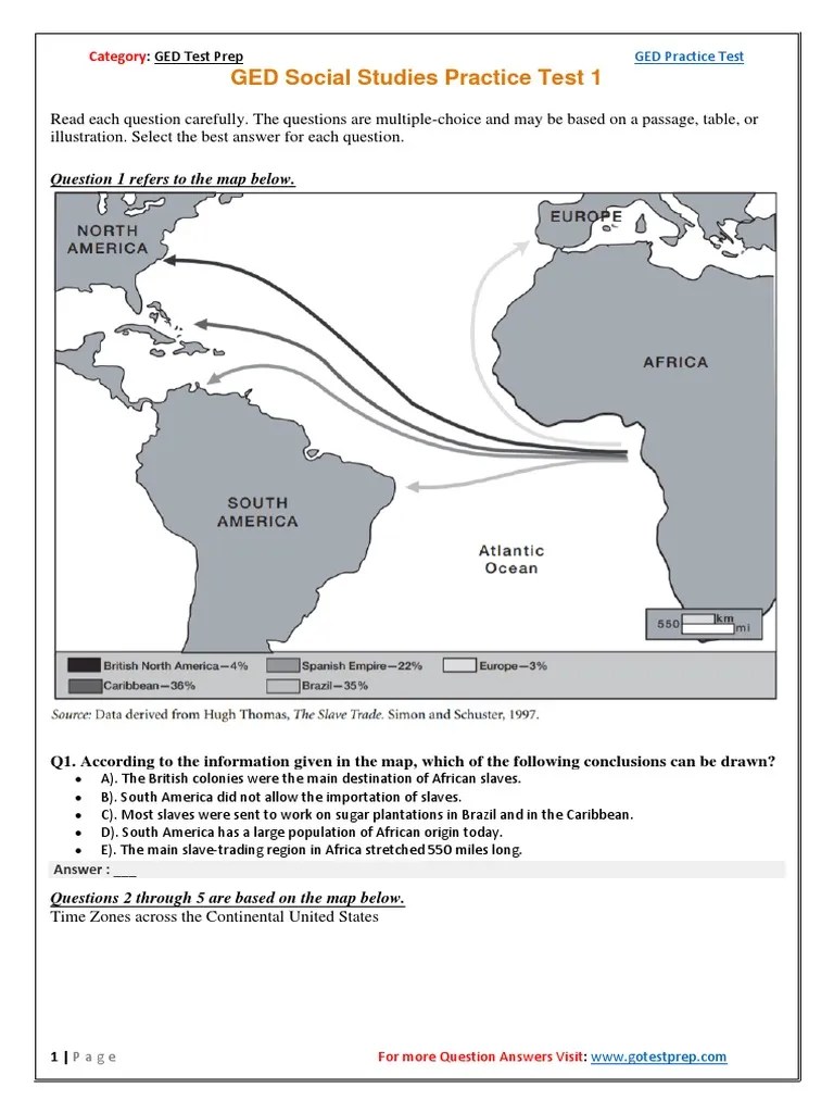 GED Social Studies Test 1 | PDF | Sixth Amendment To The United States ...