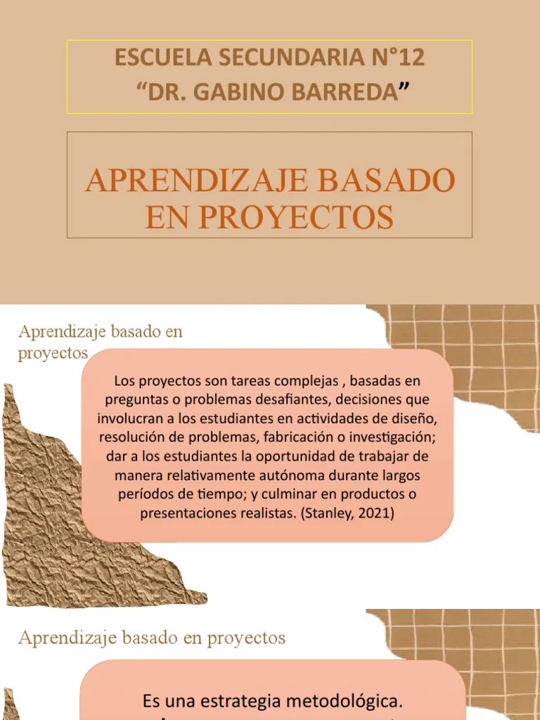 Aprendizaje Basado En Proyectos | PDF | Aprendizaje | Evaluación