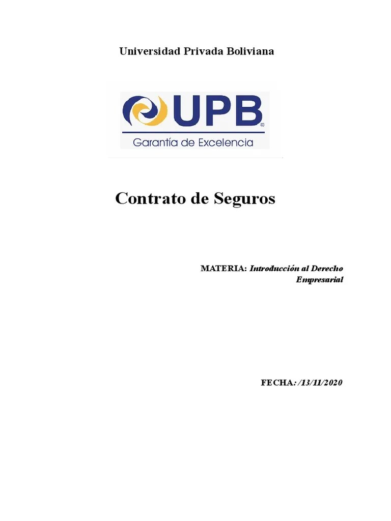 Contrato De Seguros | PDF | Póliza De Seguros | Seguro