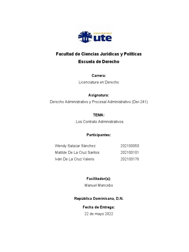 Los Contratos Administrativos | PDF | Administración Pública | Estado ...