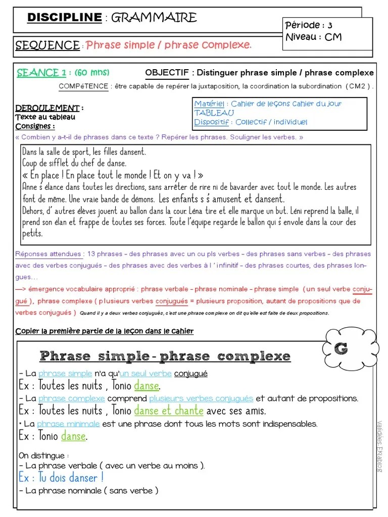 FP Phrase Simple Complexe Propositions | PDF | Clause | Phrase