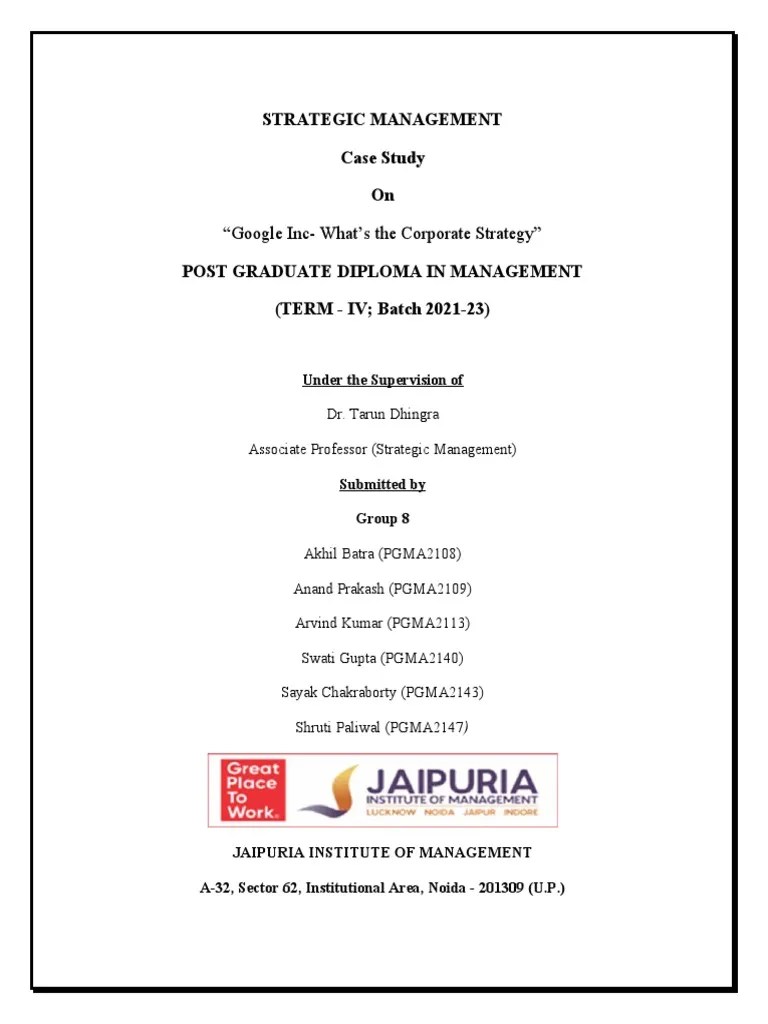 Google Case Study | PDF | Android (Operating System) | Motorola