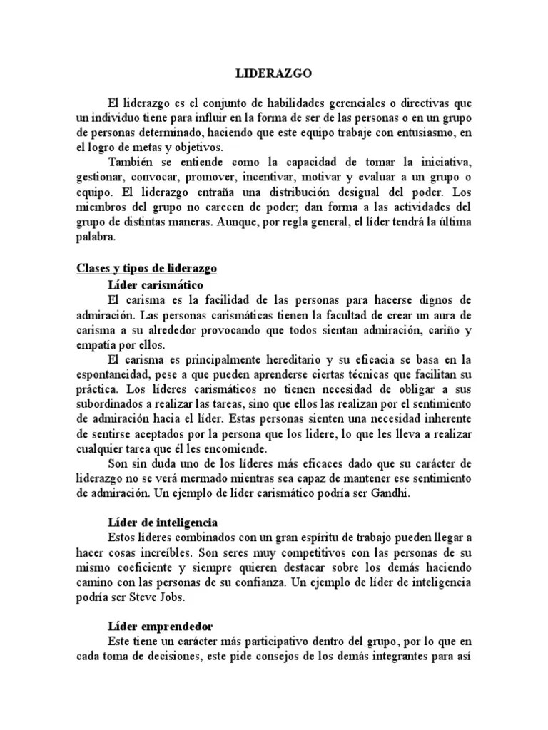 LIDERAZGO | PDF | Liderazgo | Cognición