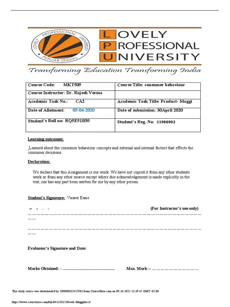 Nestle Maggi | PDF | Brand | Marketing