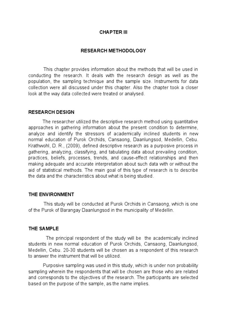 Chapter 3 Research Methodology | PDF