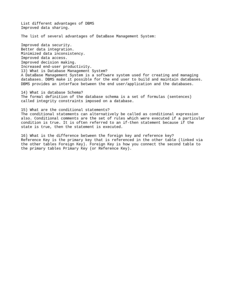 TCS Interview ETL Questions | PDF | Computers