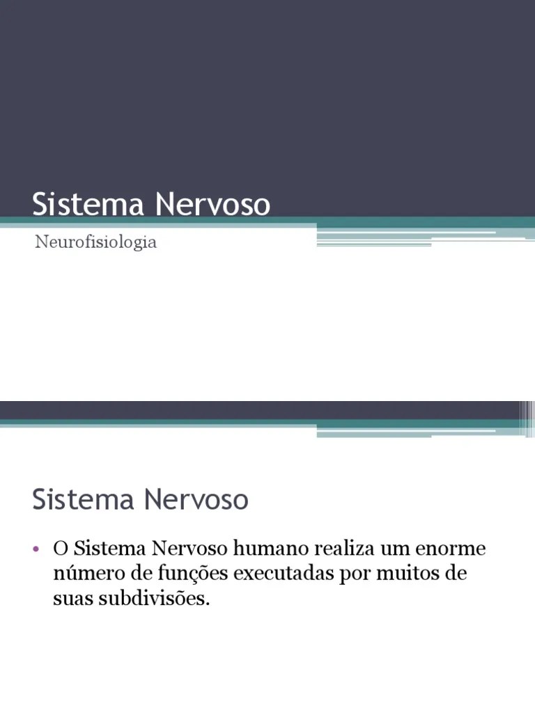 Sistema Nervoso | PDF | Cérebro | Sistema Nervoso Central