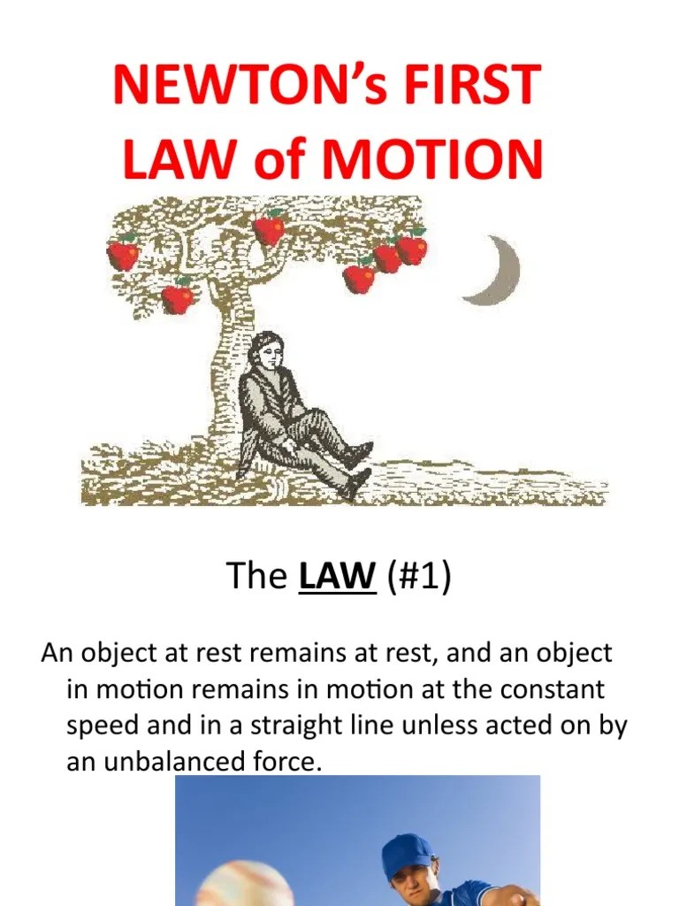 Newton'S First Law Of Motion | PDF | Force | Inertia