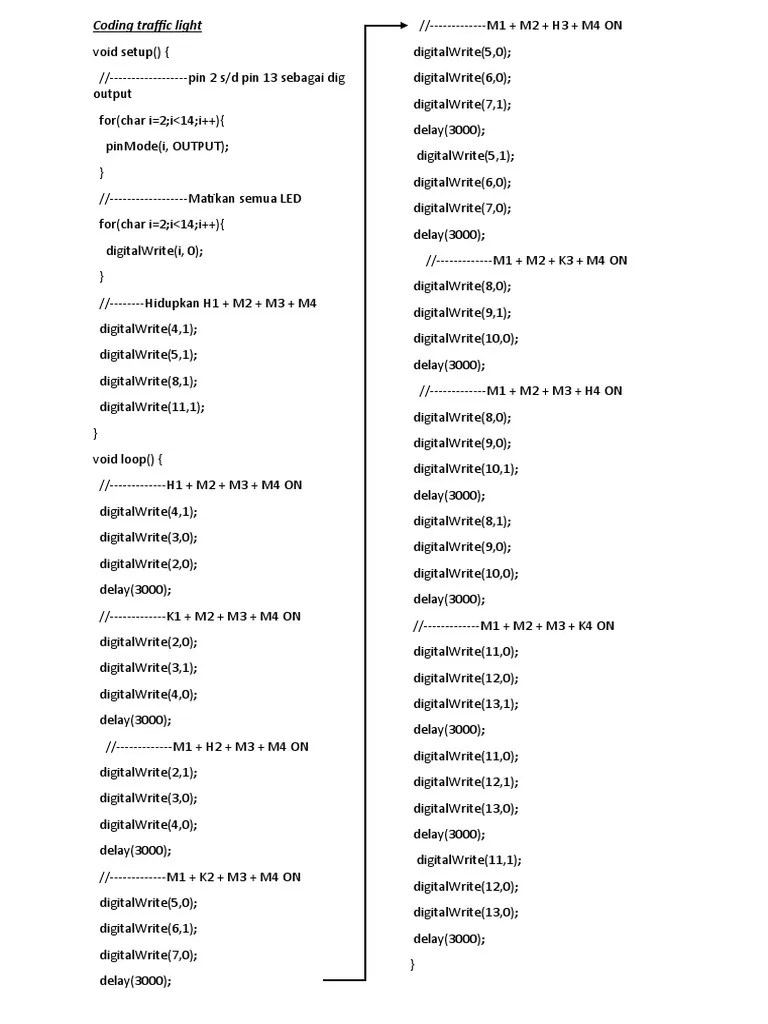 Coding Traffic Light | PDF