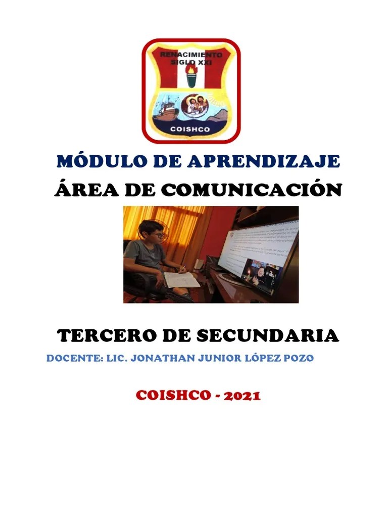 Modulo De Comunicacion - Tercero De Secundaria | PDF | Federico García ...