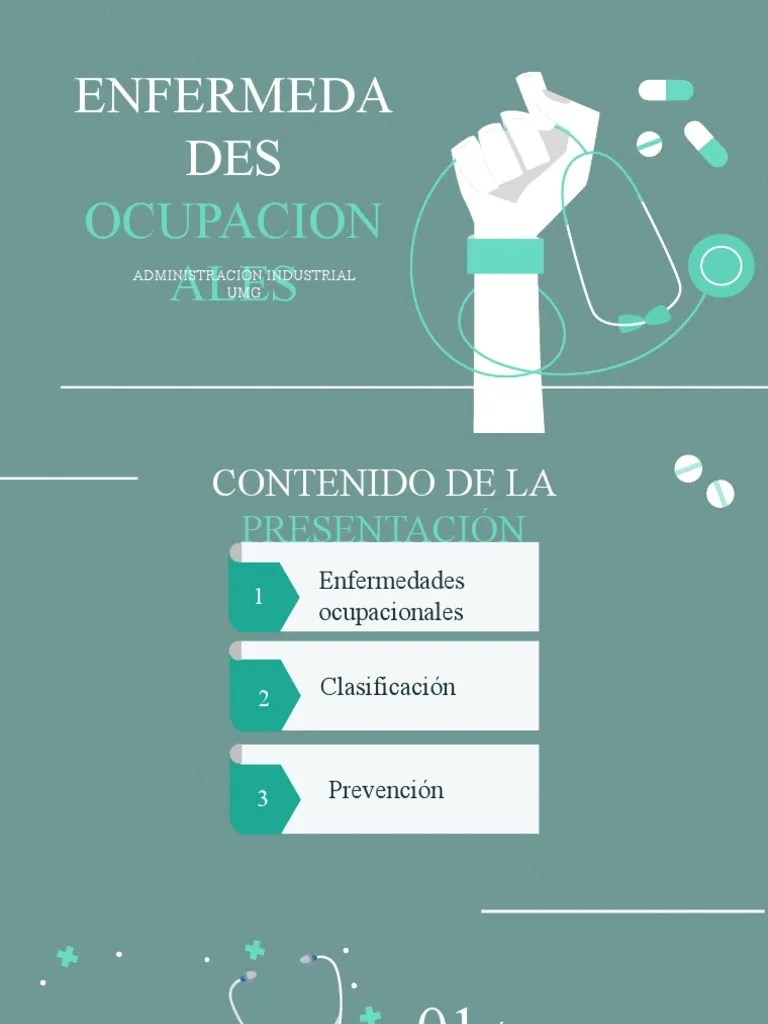Presentación Enfermedades Ocupacionales - AI - G5 (Propuesta 2) | PDF | Estrés (biología ...