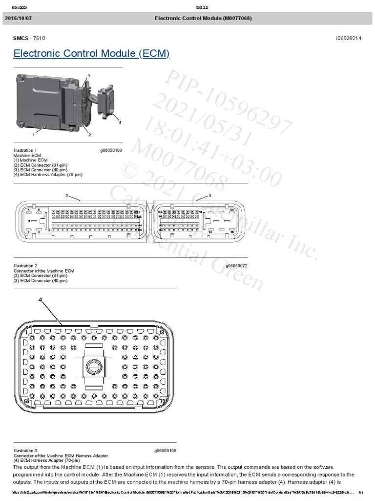 Electronic Control Module 326D | PDF | Switch | Sensor