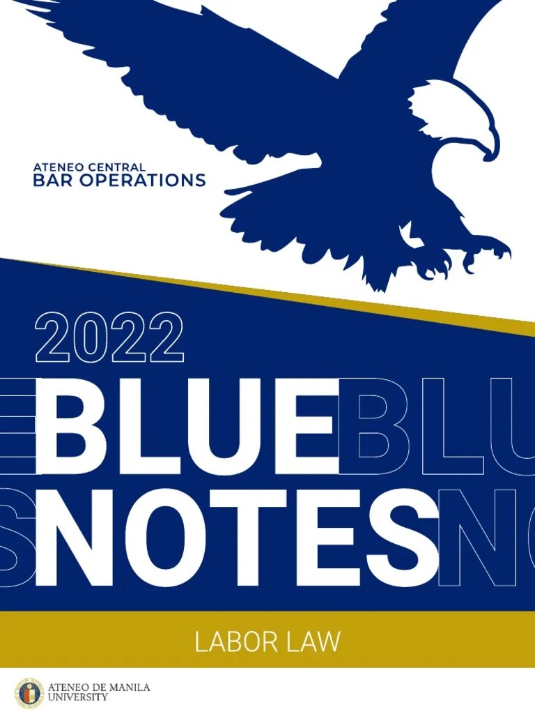 2022 BLUE NOTES LABOR LAW Unlocked | PDF | Employment | Strike Action