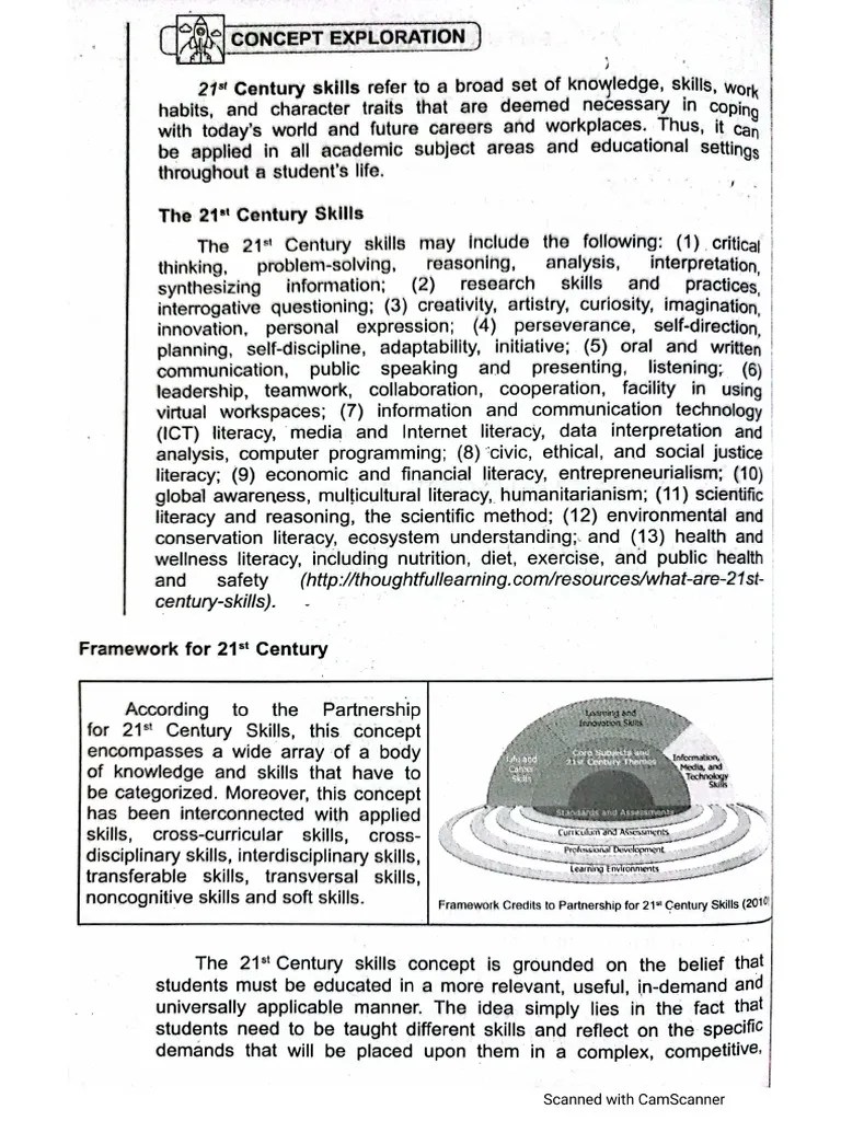 21st Century Skills Categories Pdf