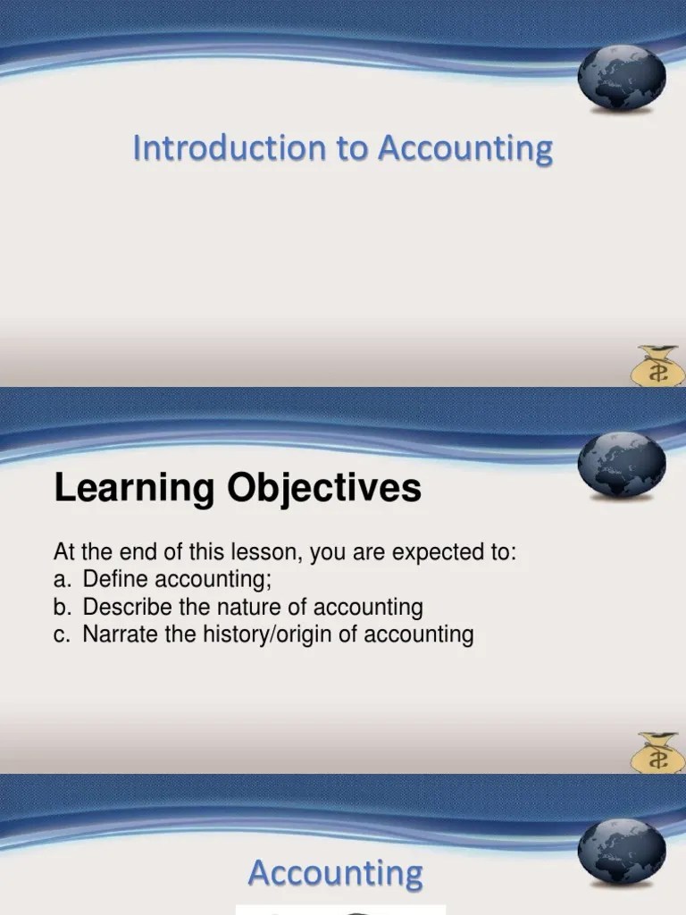 1 - Introduction To Accounting | PDF | Accounting | Economies