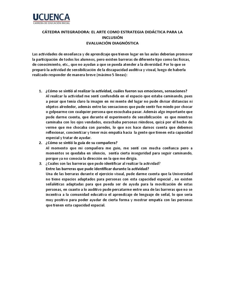 Evaluación Diagnóstica | PDF