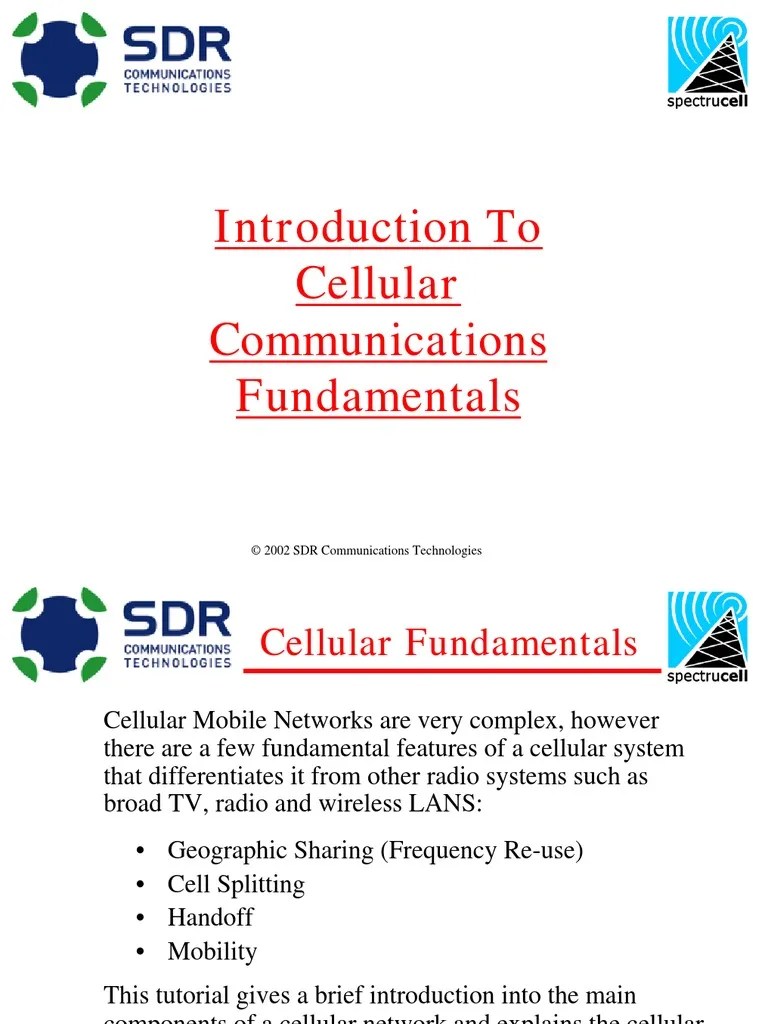 Introduction To Cellular Fundamentals | PDF | Cellular Network ...