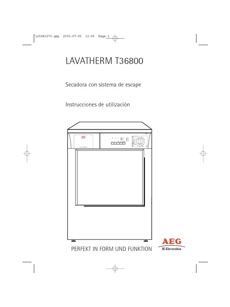 Manual Secadora | PDF | Secadora De Ropa | Reciclaje
