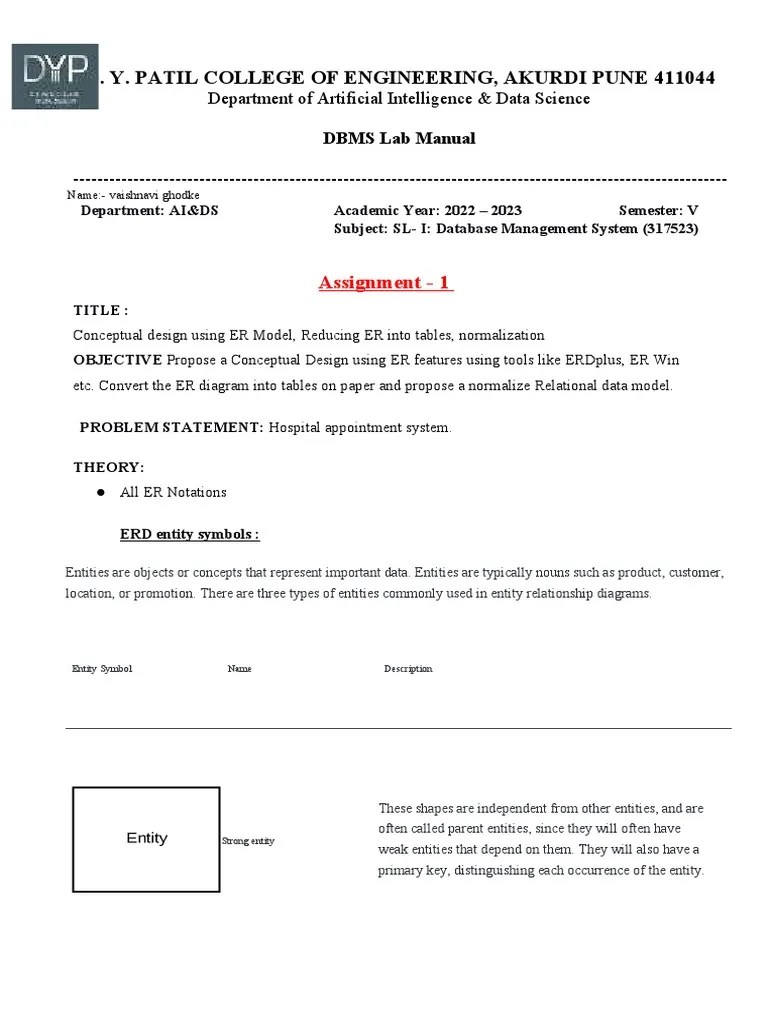 Dbms - Assignment - 1 Vaishnavi Ghodke | PDF | Data Management ...