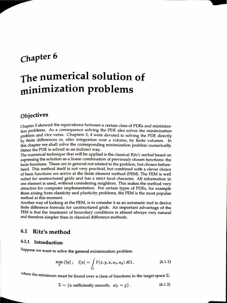 Chapter 6 Part 1 | PDF | Finite Element Method | Partial Differential ...