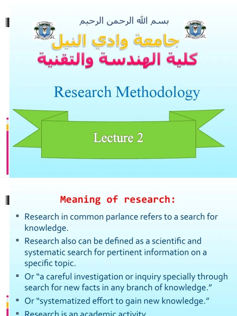 Research Method Lecture 2 | PDF | Quantitative Research | Qualitative ...