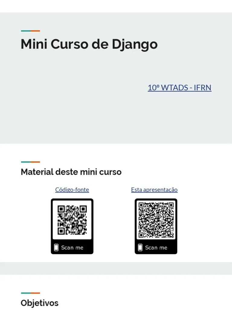 Mini Curso De Django | PDF | Model-View – Controller (MVC) | Python ...