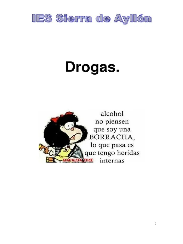 Drogas | PDF | La Dependencia De Sustancias | Alcoholismo