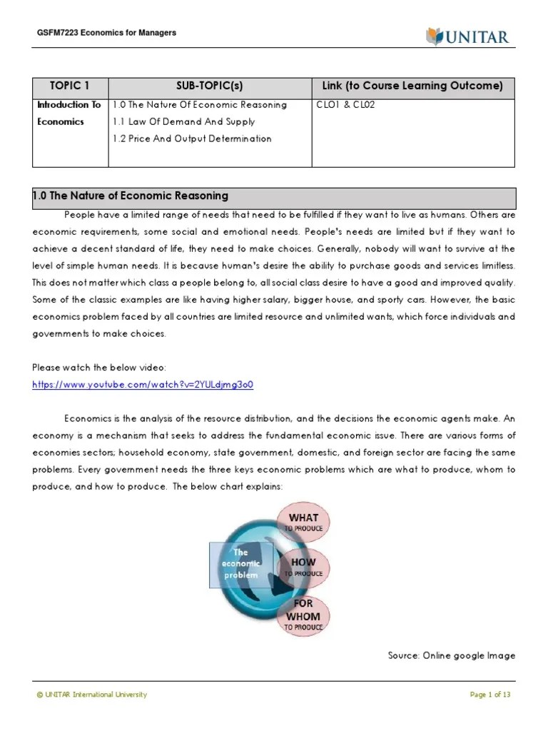 Microeconomics Introduction To Economics | PDF | Economic Equilibrium ...
