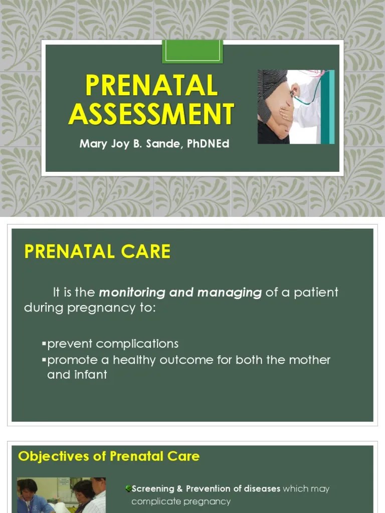 Prenatal Assessment | PDF | Pregnancy | Fetus