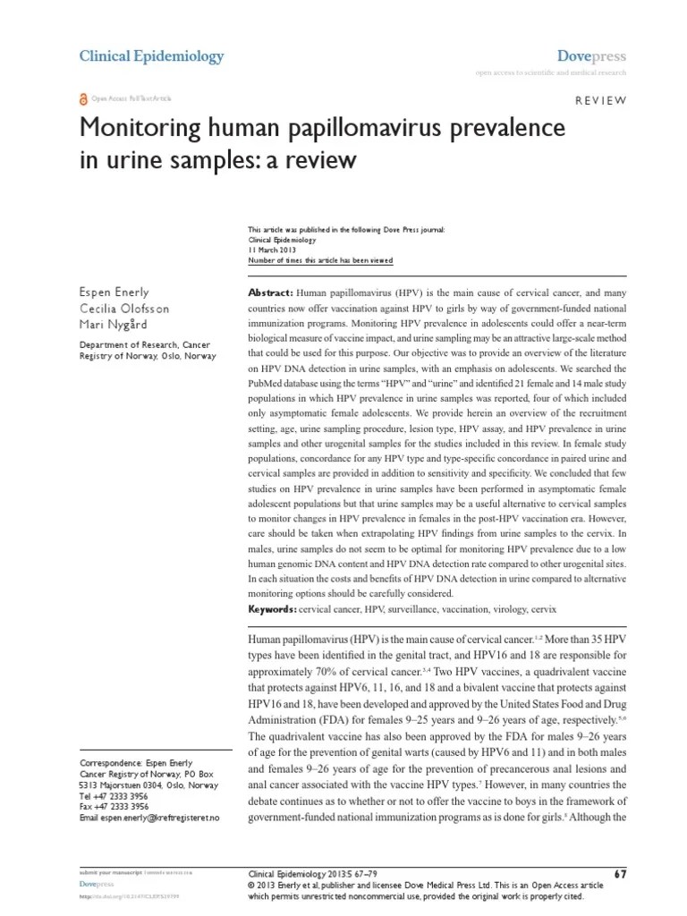 Clinical Epidemiology 2013 | PDF | Cervical Cancer | Medicine