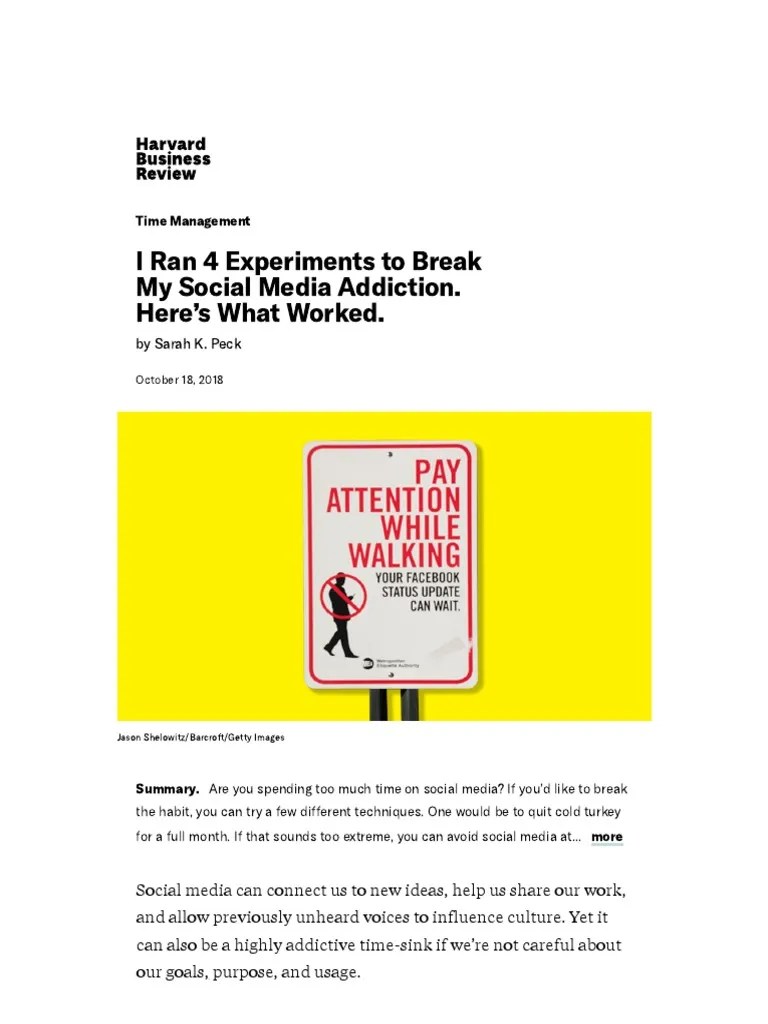 I Ran 4 Experiments To Break My Social Media Addiction. Here's What ...