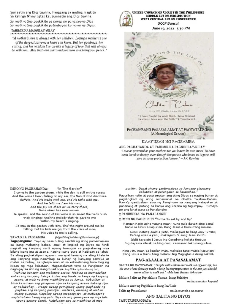 NECRO Liturgy 2022 | PDF | Protestant Denominational Families