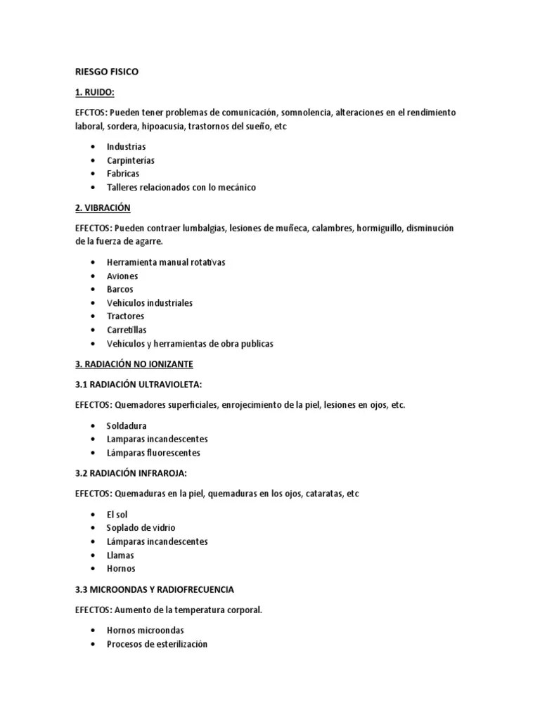 Riesgo Fisico. | PDF